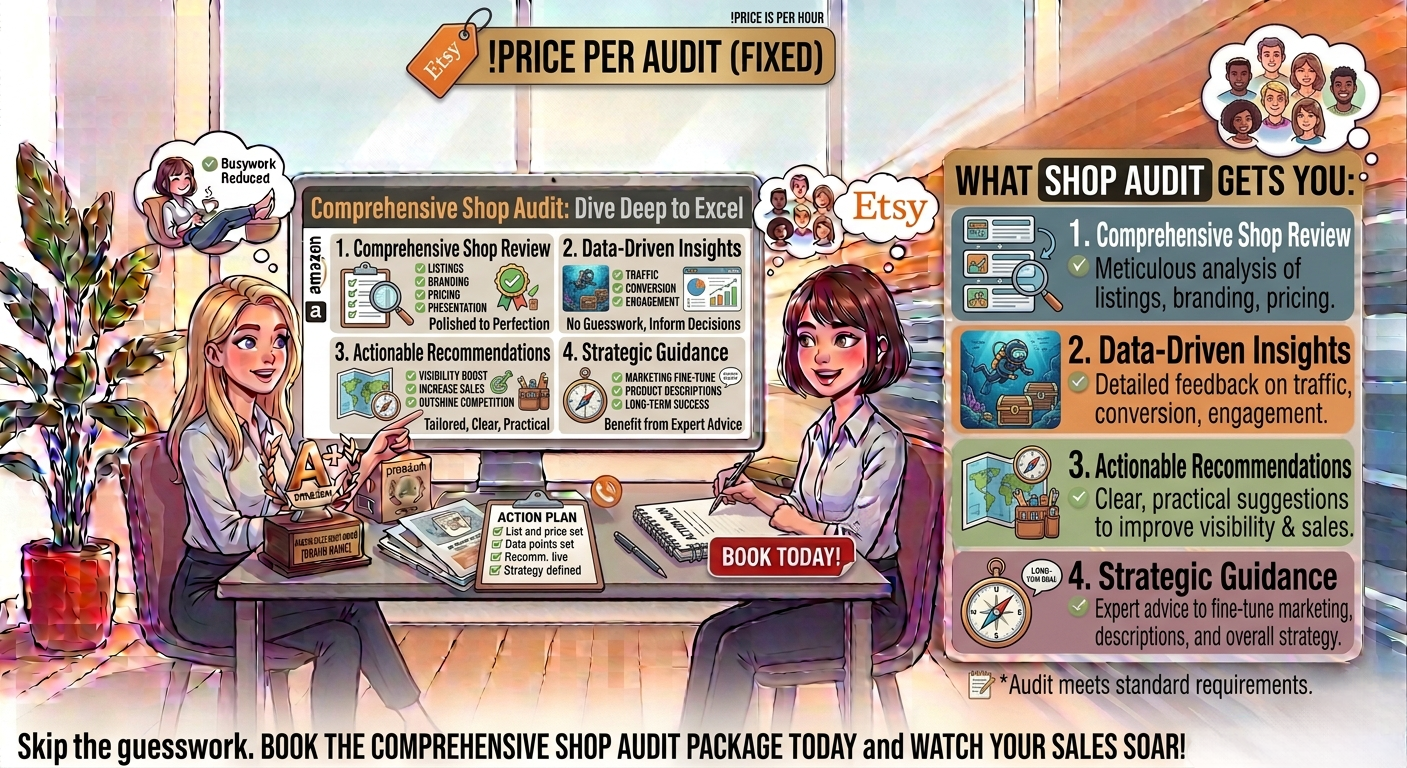 As product and industry experts, we dive deep into every corner of your shop—because surface-level fixes aren't exactly groundbreaking. Our comprehensive audit identifies hidden opportunities and offers data-driven insights to give your store the performance boost it deserves.