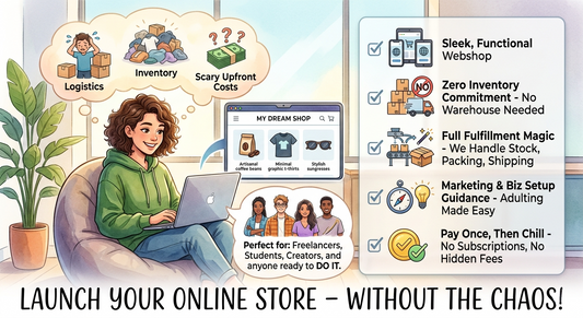 Perfect for: freelancers, students, creators, and anyone who's tired of thinking about starting a business and ready to actually do it – with minimal chaos.